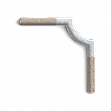 Декоративный молдинг P101A (д24,5 x в2,4 x ш24,5)